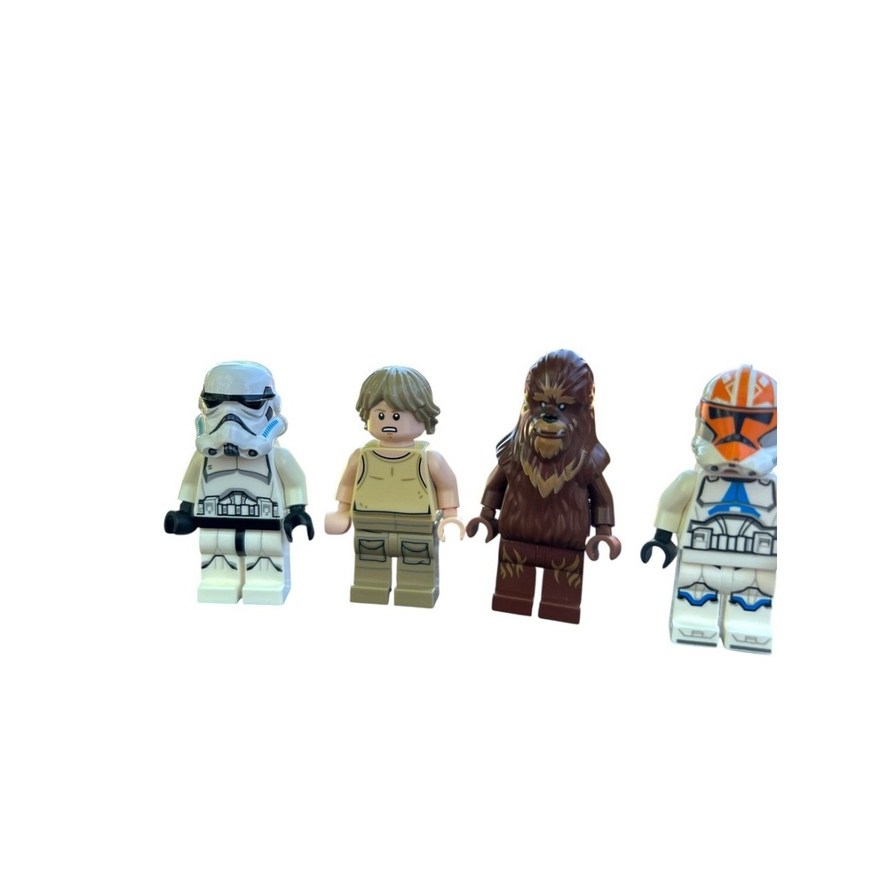 LEGO Star Wars Minifig Lot Of‎ 4 Clone Troopers Luke Skywalker Chewy